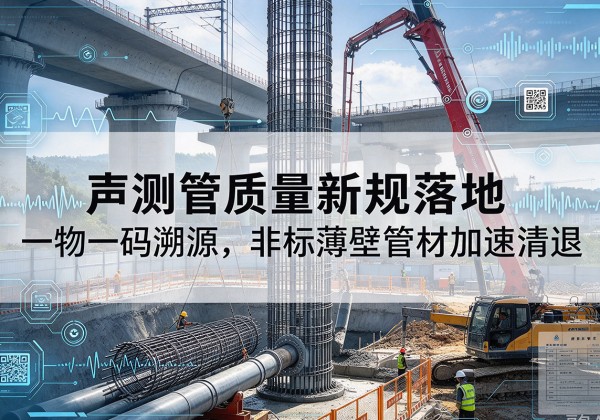 古丈声测管质量新规落地，一物一码溯源，非标薄壁管材加速清退